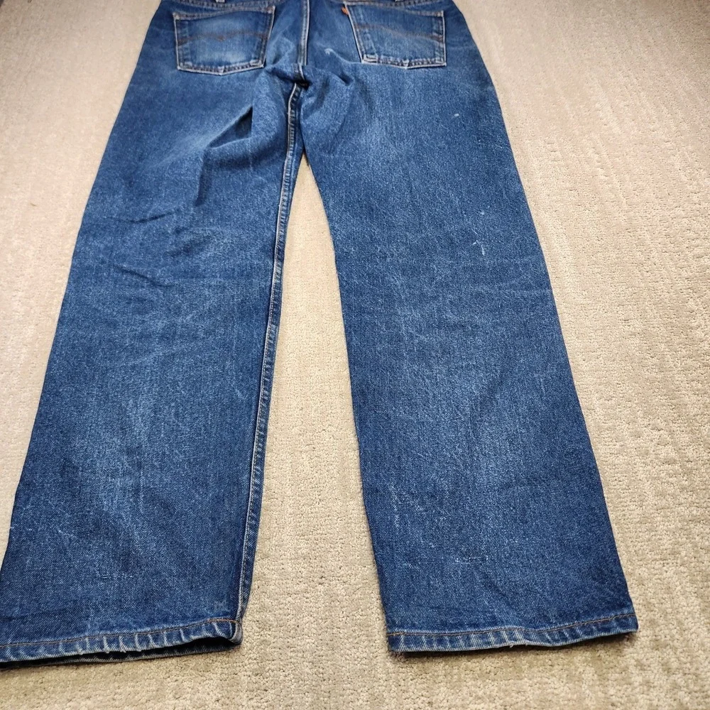 Vintage Levis 505 0217 Jeans Men 38x31 Orange Tab 80s USA Made Whiskers Straight